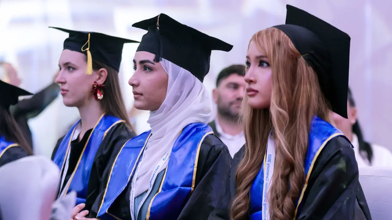 International Schooling graduates at their graduation ceremony
