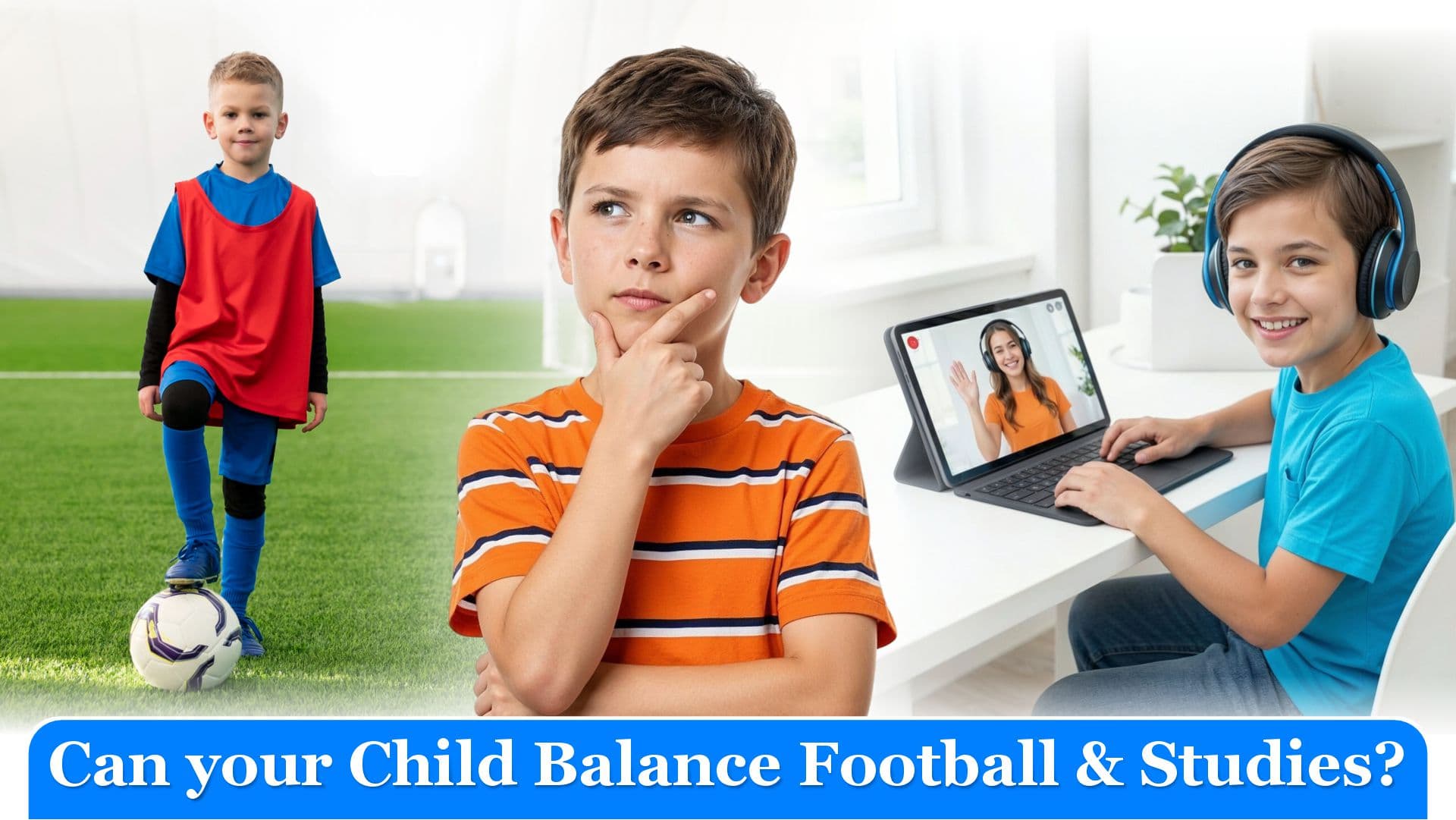 Student athlete balancing football and studies