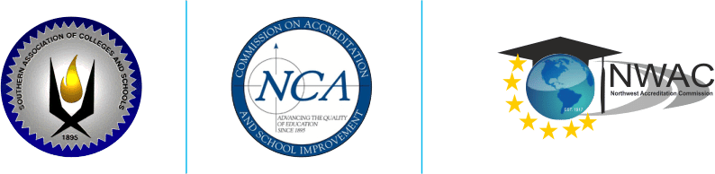 Regional accreditation: SACS, NCA, NWAC