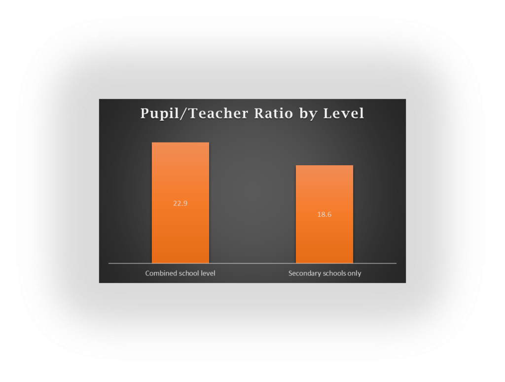 Proporción de alumnos por maestro